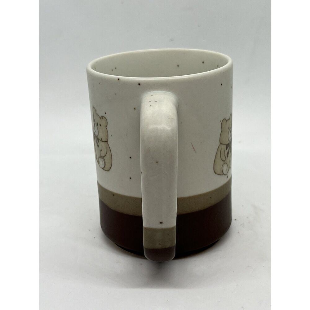 Vintage Otagiri Teddy Bears Speckled 3 Tone 8oz Stoneware Coffee Cup Mugs Japan - Picture 3 of 7